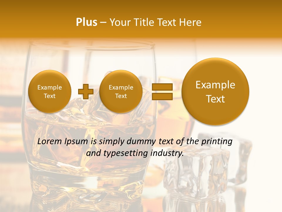 Image Horizontal Drink PowerPoint Template