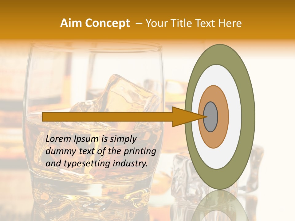 Image Horizontal Drink PowerPoint Template