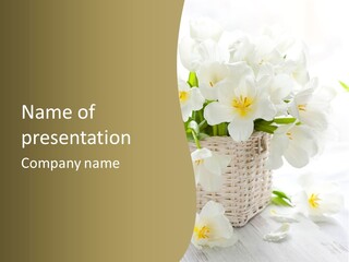 Decor White Easter PowerPoint Template