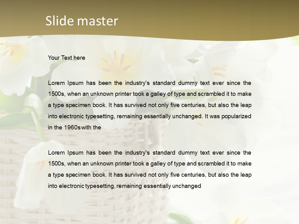 Decor White Easter PowerPoint Template