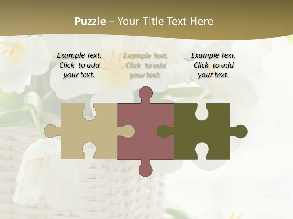 Decor White Easter PowerPoint Template