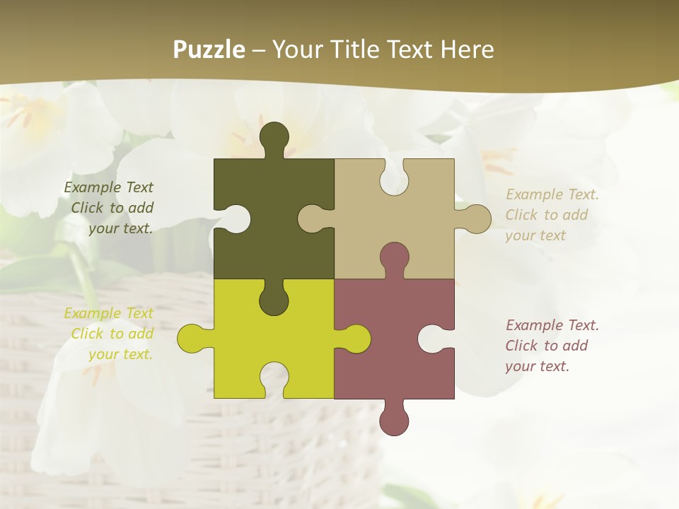 Decor White Easter PowerPoint Template