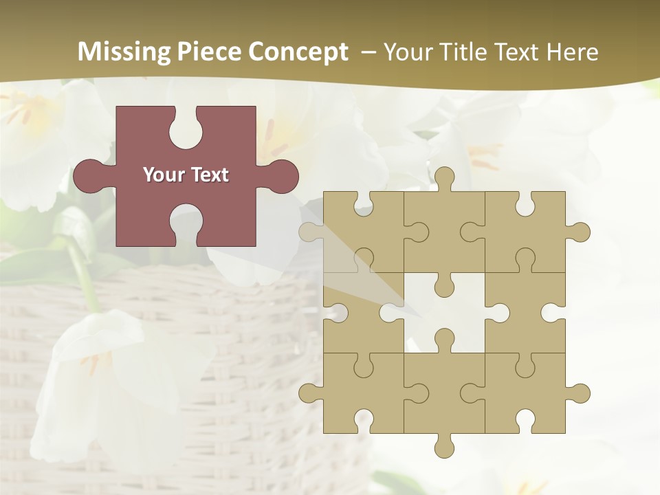 Decor White Easter PowerPoint Template