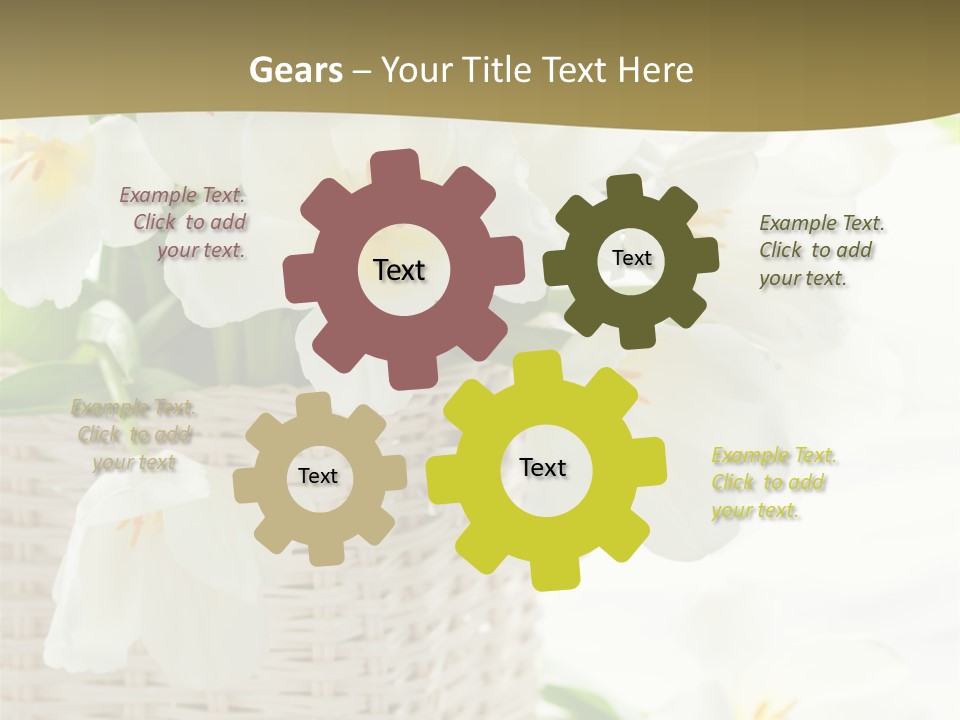 Decor White Easter PowerPoint Template