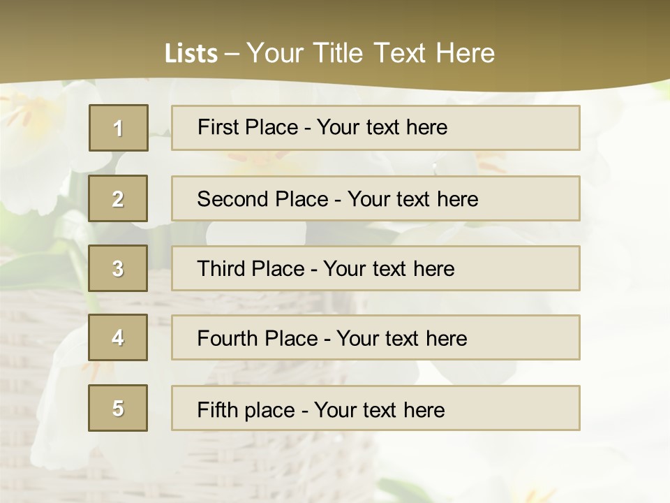 Decor White Easter PowerPoint Template