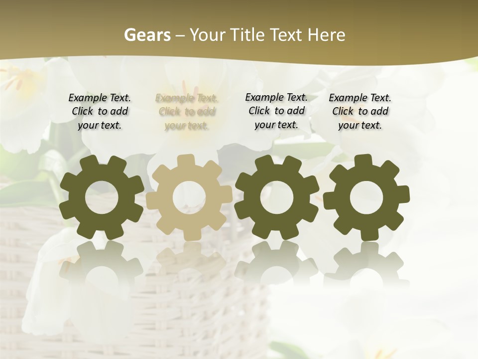 Decor White Easter PowerPoint Template