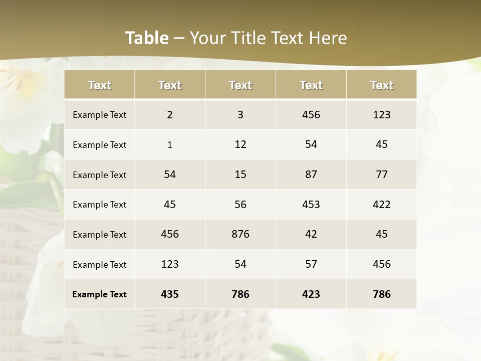 Decor White Easter PowerPoint Template