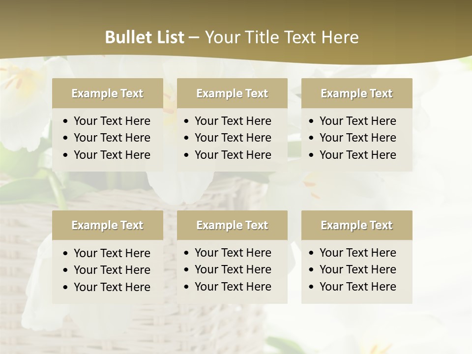 Decor White Easter PowerPoint Template