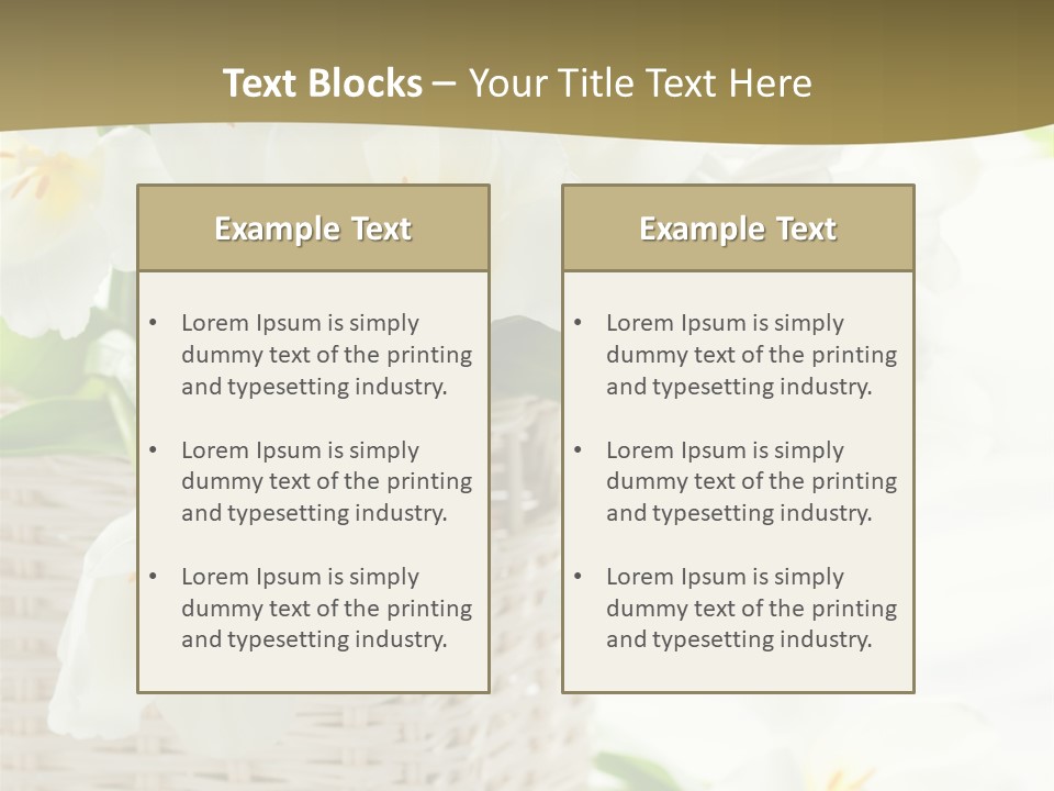 Decor White Easter PowerPoint Template