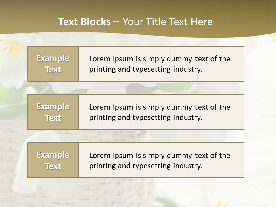 Decor White Easter PowerPoint Template