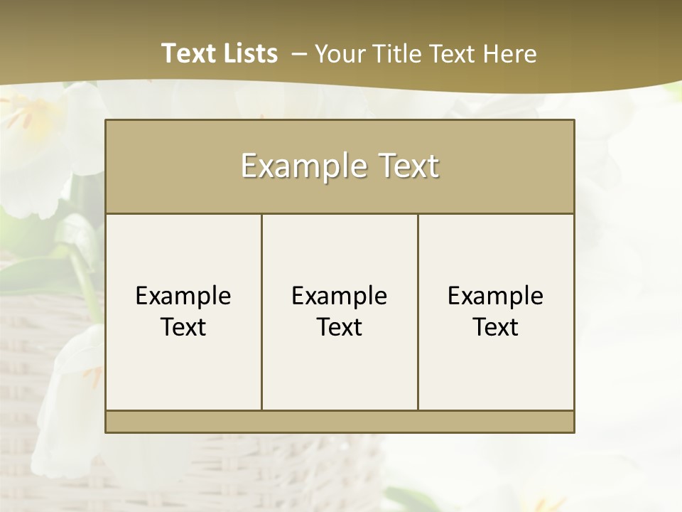 Decor White Easter PowerPoint Template