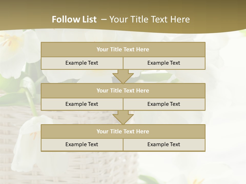 Decor White Easter PowerPoint Template