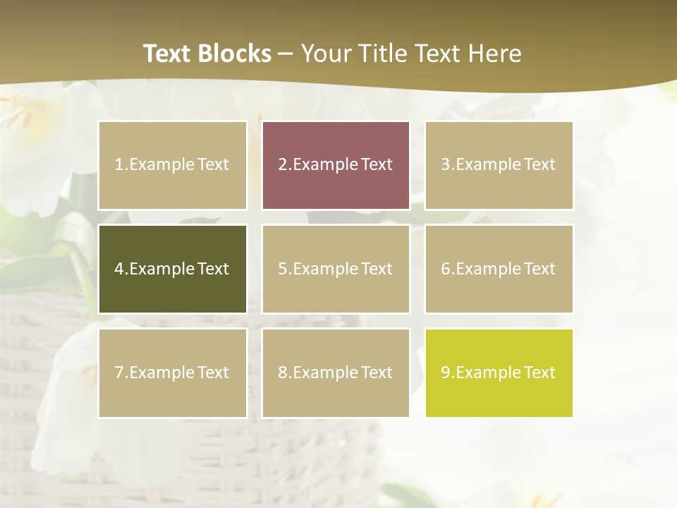 Decor White Easter PowerPoint Template