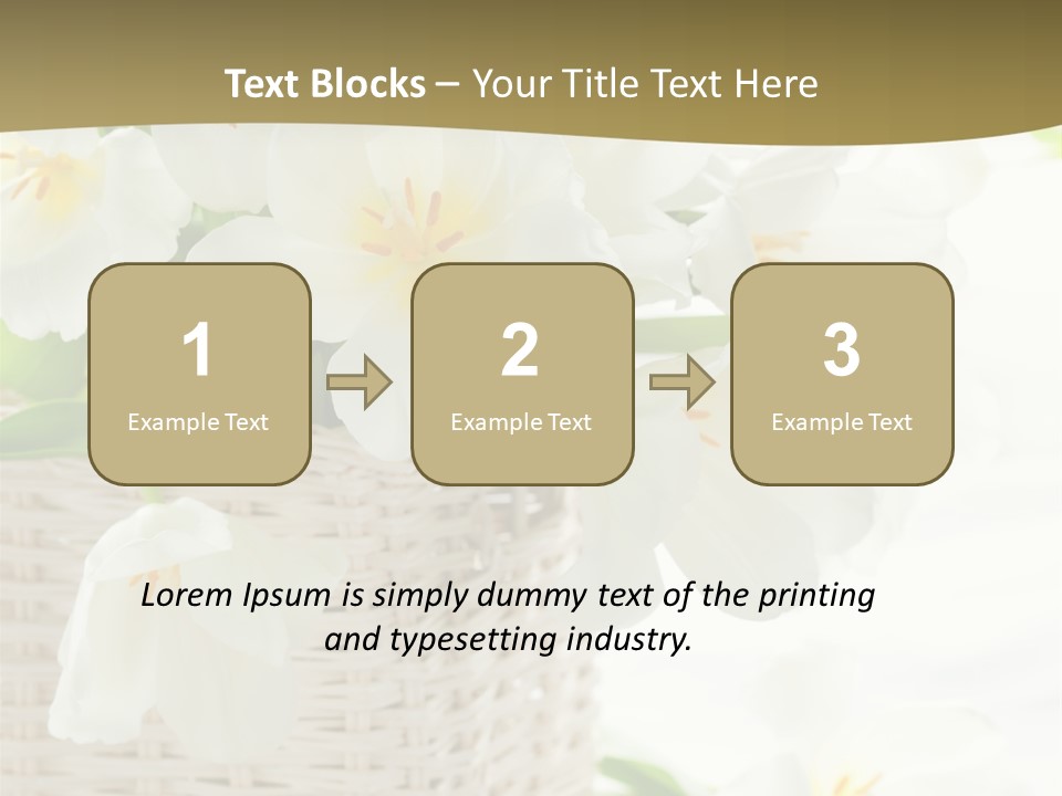 Decor White Easter PowerPoint Template