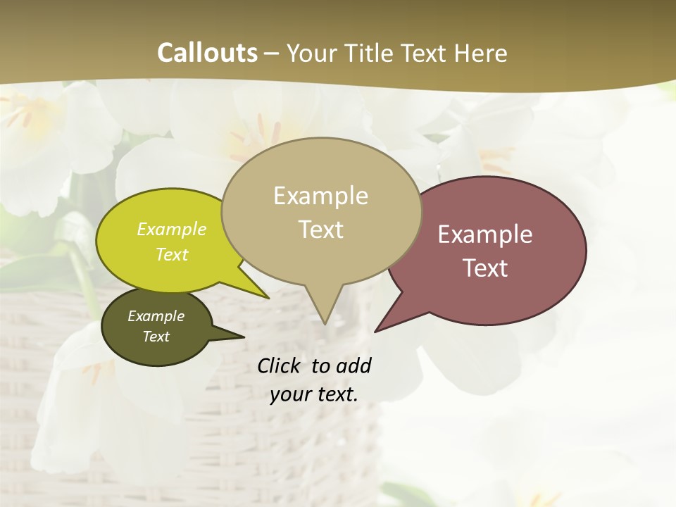 Decor White Easter PowerPoint Template