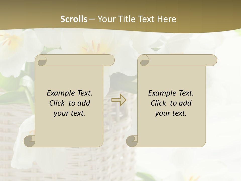 Decor White Easter PowerPoint Template