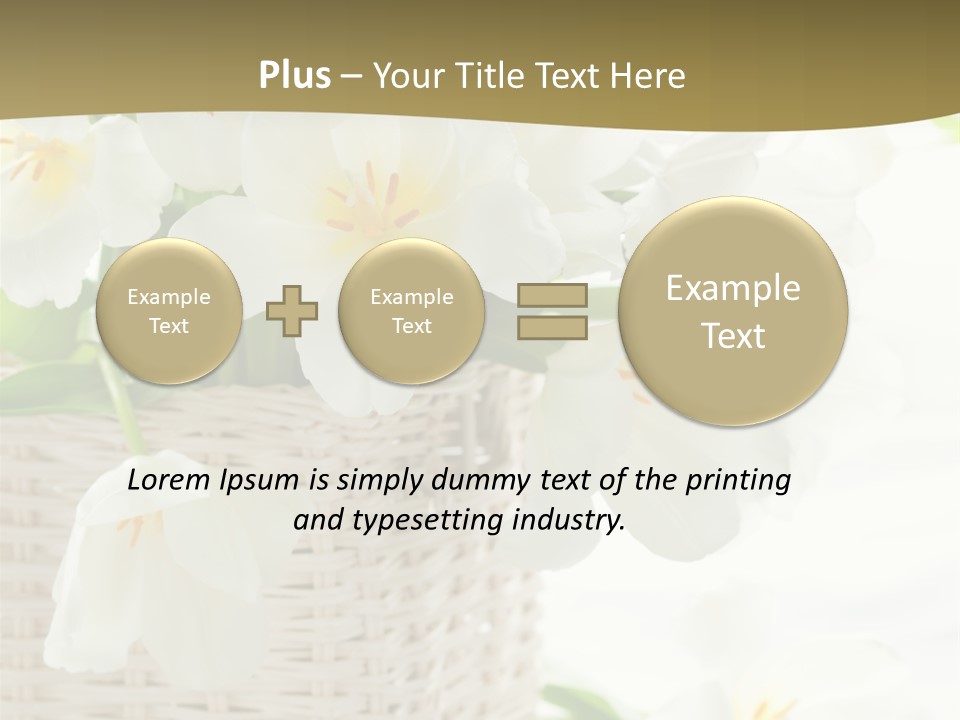 Decor White Easter PowerPoint Template