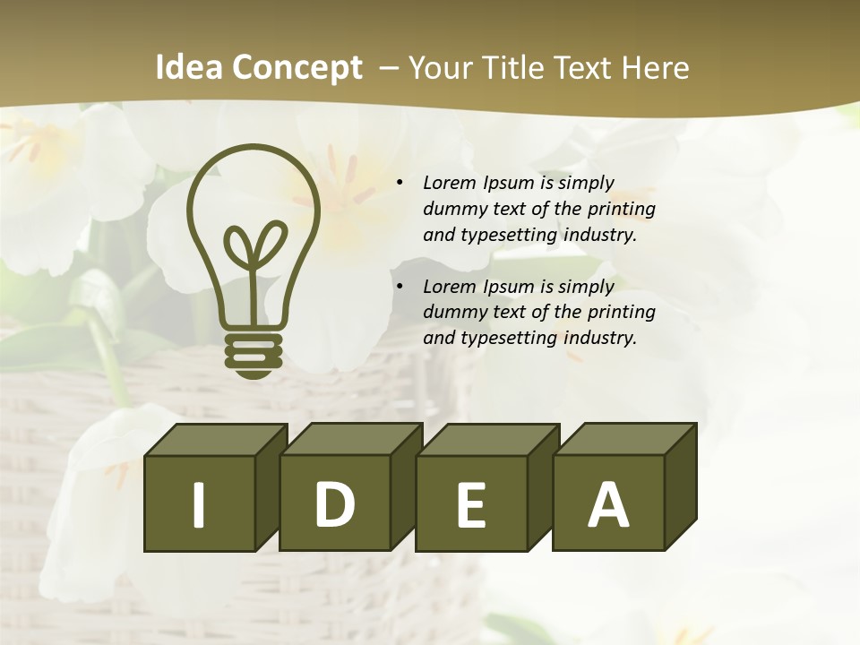 Decor White Easter PowerPoint Template