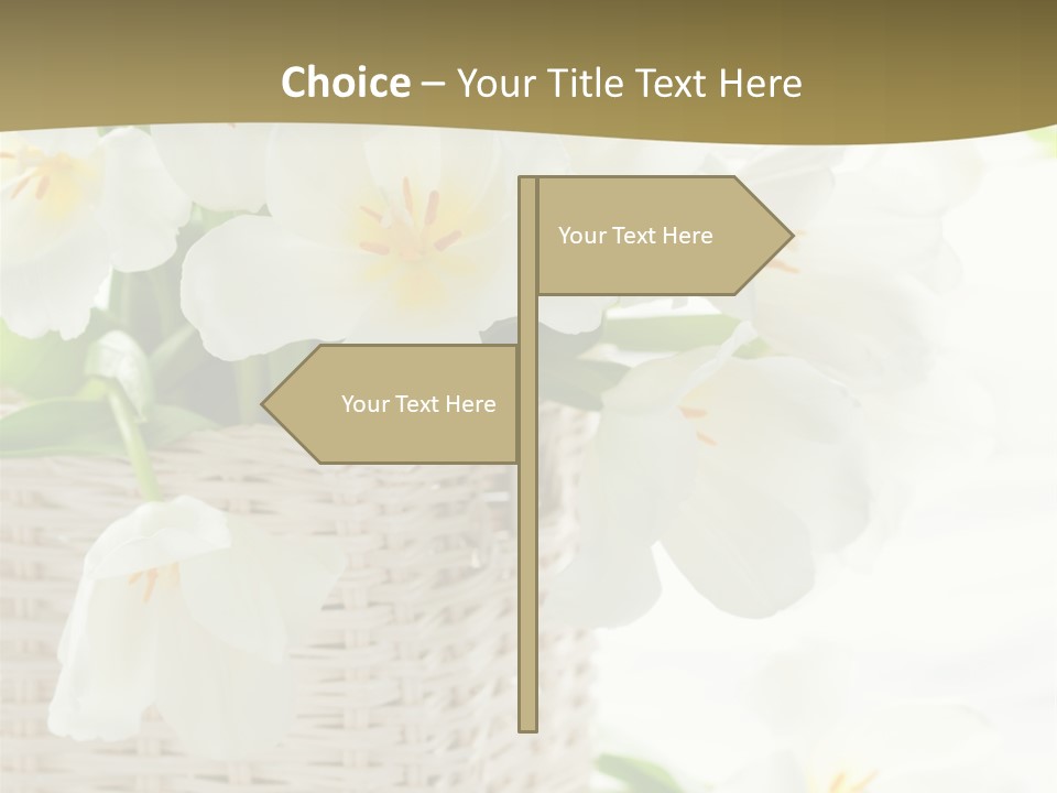 Decor White Easter PowerPoint Template