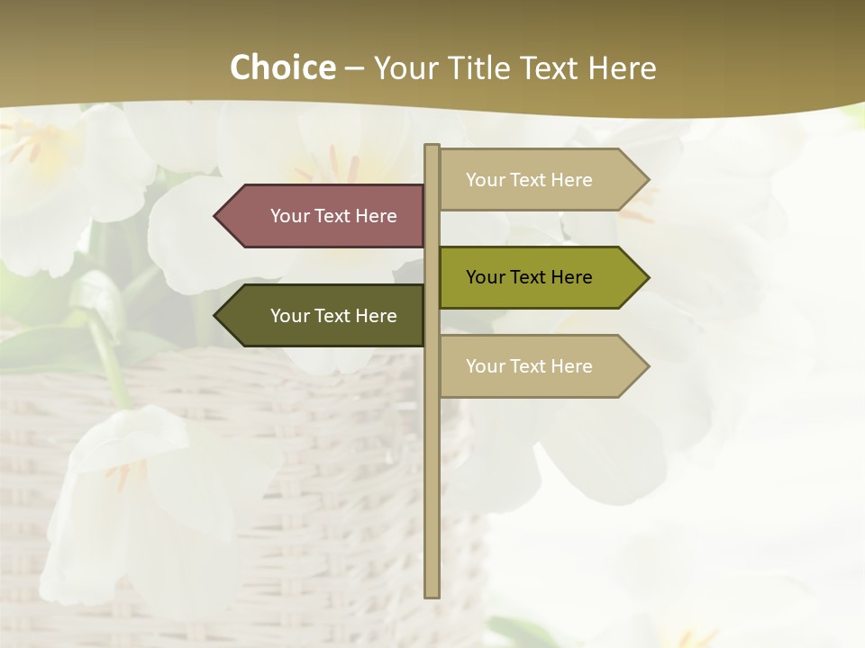 Decor White Easter PowerPoint Template