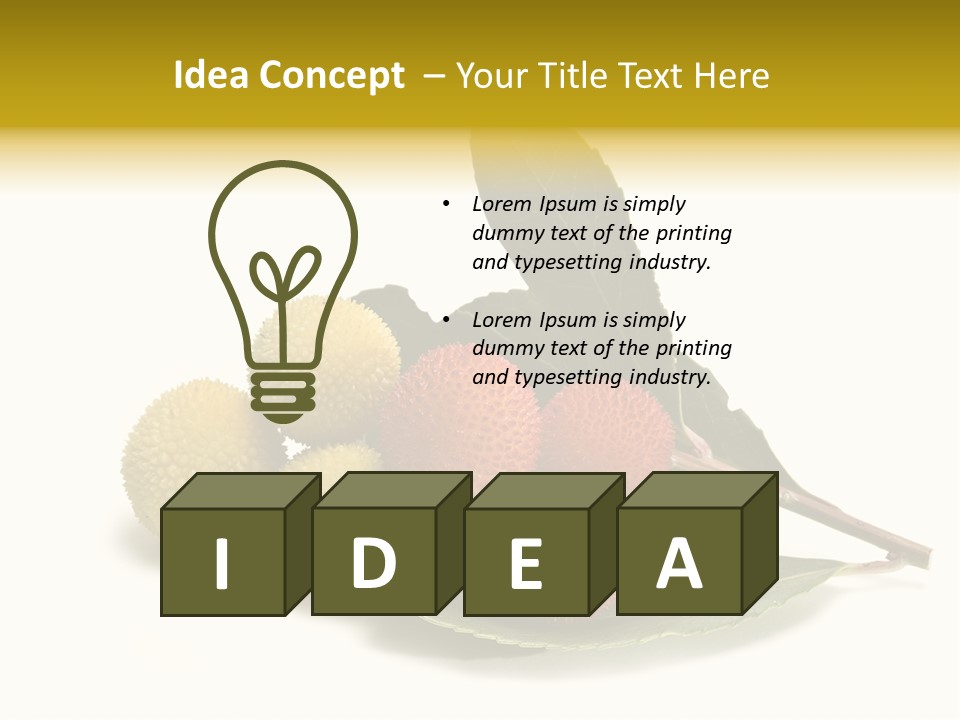 Forest Flower Fresh PowerPoint Template