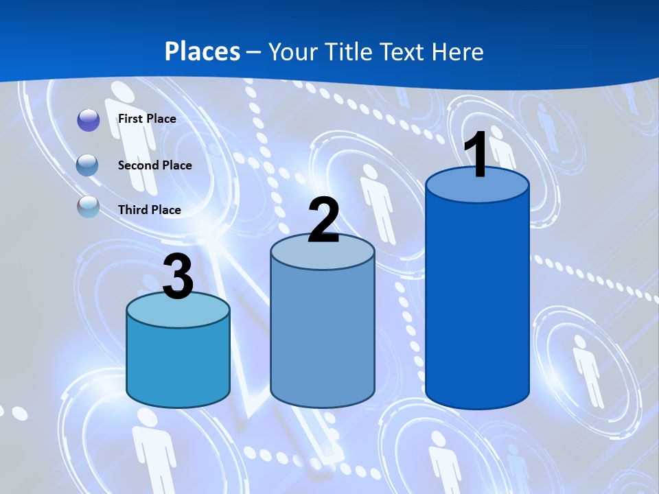 Linked Symbol Networking PowerPoint Template