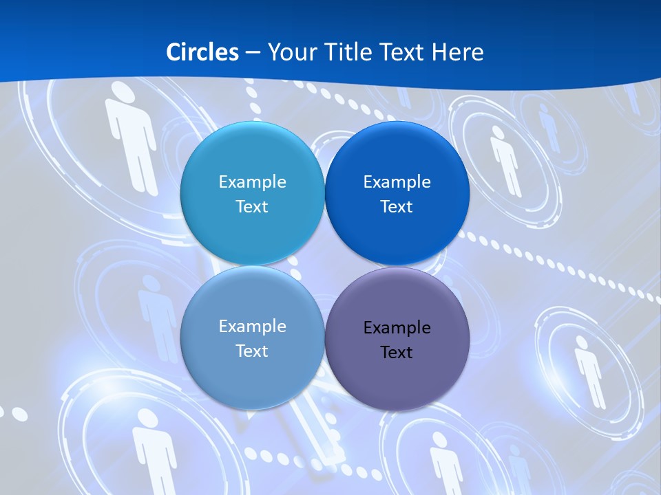 Linked Symbol Networking PowerPoint Template