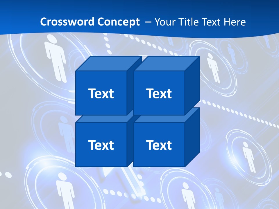 Linked Symbol Networking PowerPoint Template