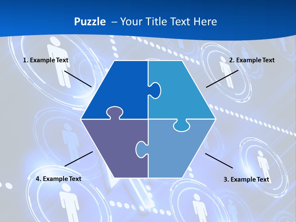 Linked Symbol Networking PowerPoint Template