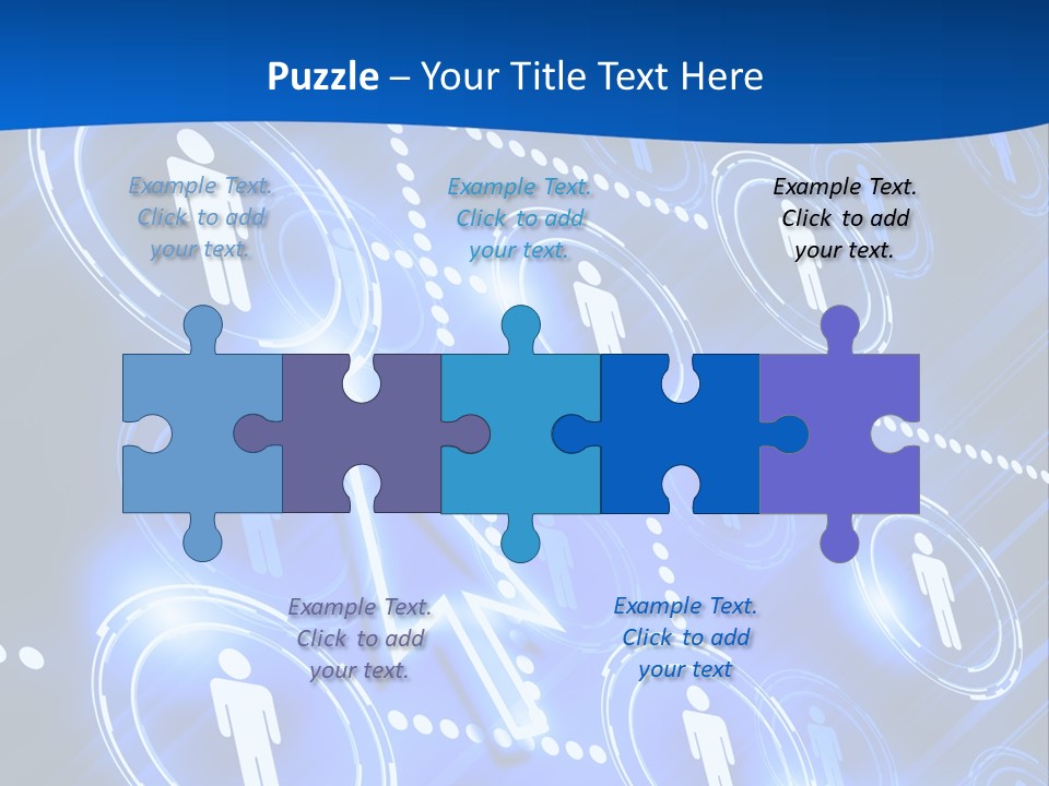 Linked Symbol Networking PowerPoint Template