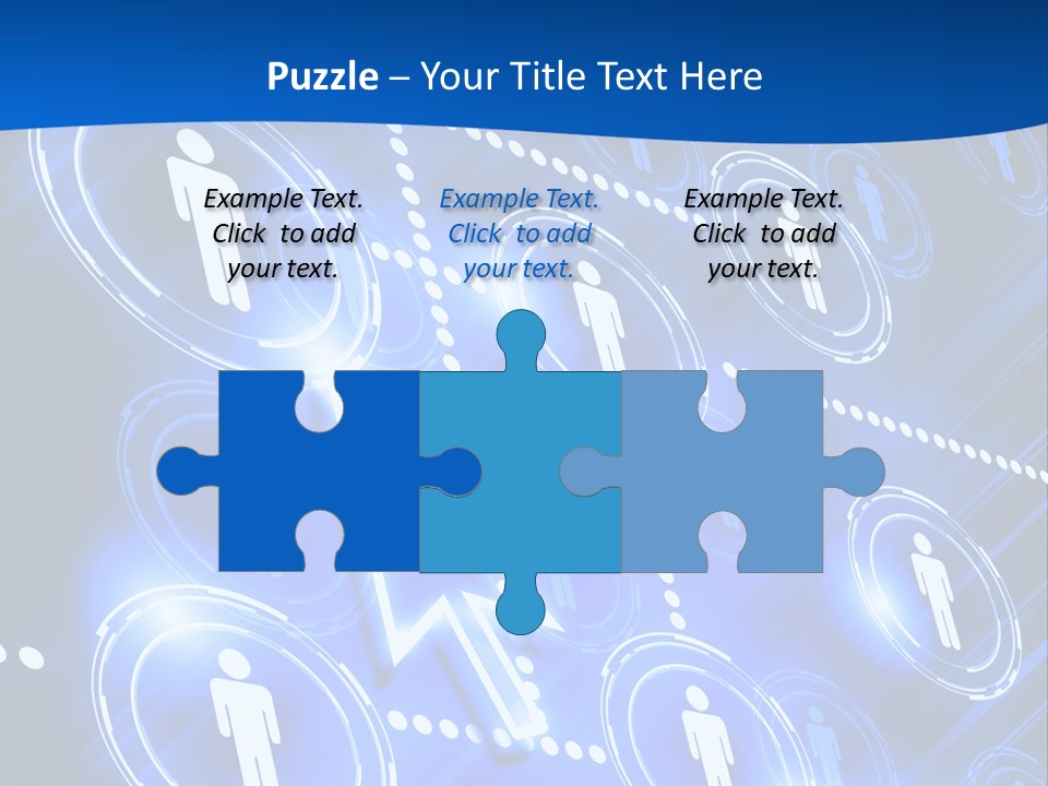 Linked Symbol Networking PowerPoint Template