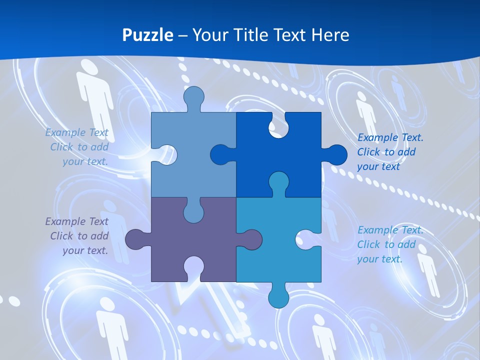 Linked Symbol Networking PowerPoint Template