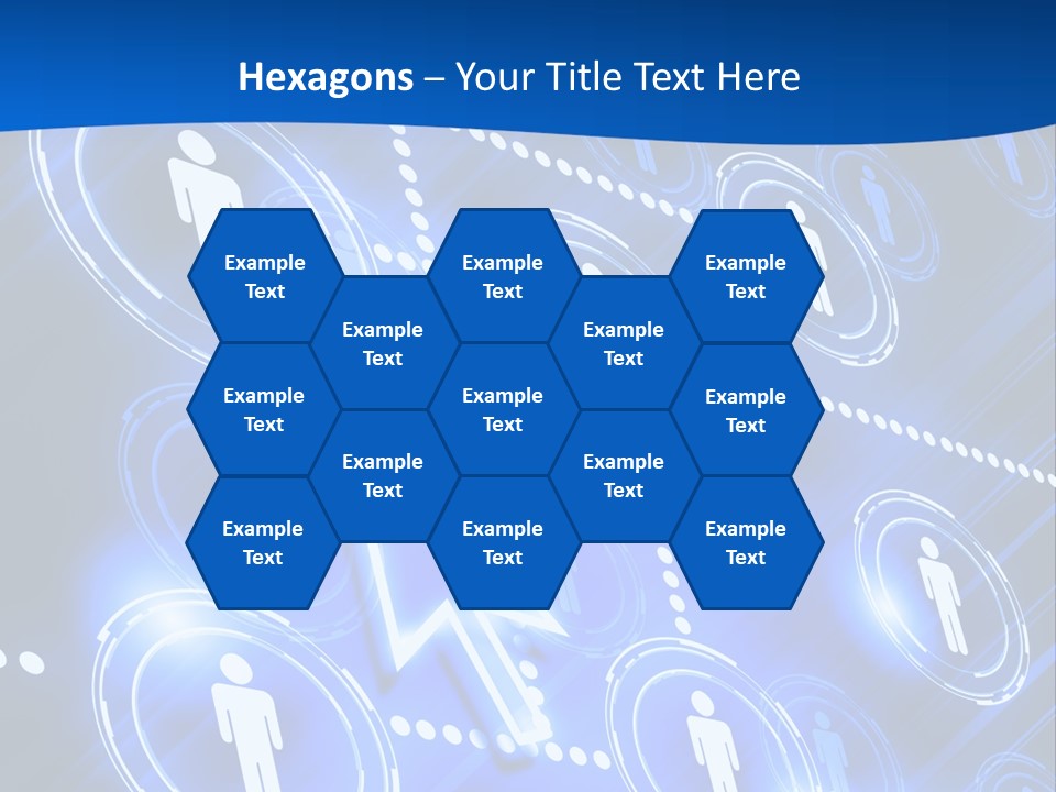Linked Symbol Networking PowerPoint Template