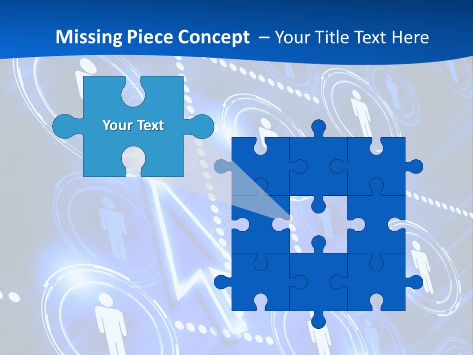 Linked Symbol Networking PowerPoint Template
