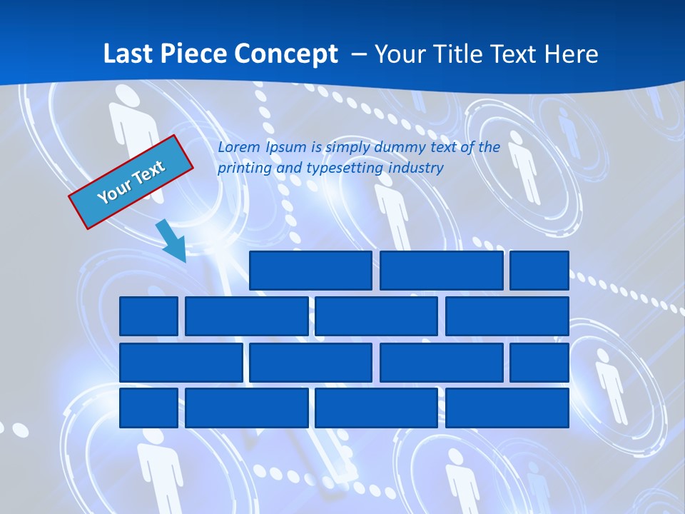 Linked Symbol Networking PowerPoint Template