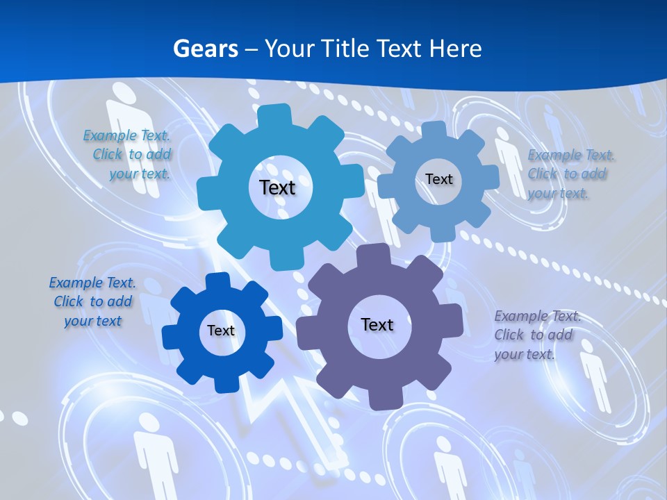 Linked Symbol Networking PowerPoint Template