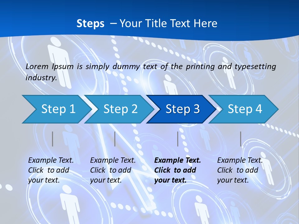 Linked Symbol Networking PowerPoint Template
