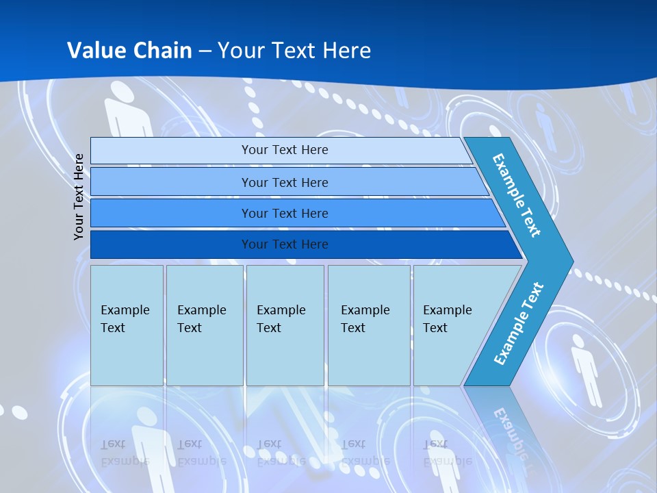 Linked Symbol Networking PowerPoint Template