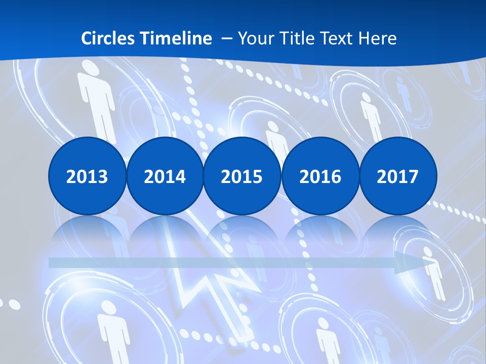 Linked Symbol Networking PowerPoint Template