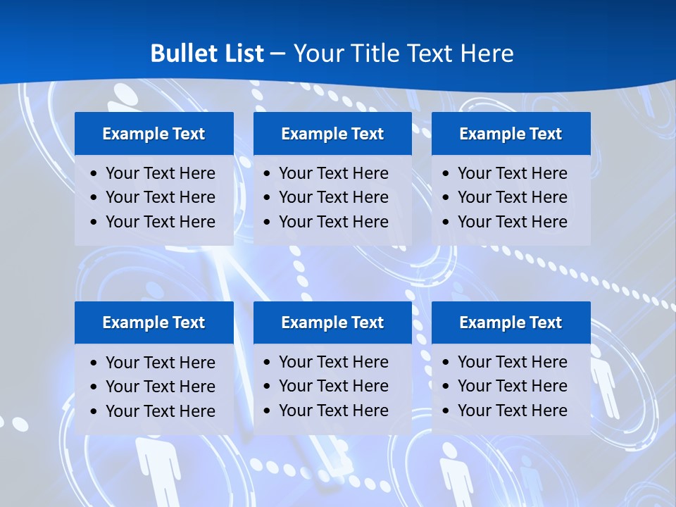 Linked Symbol Networking PowerPoint Template