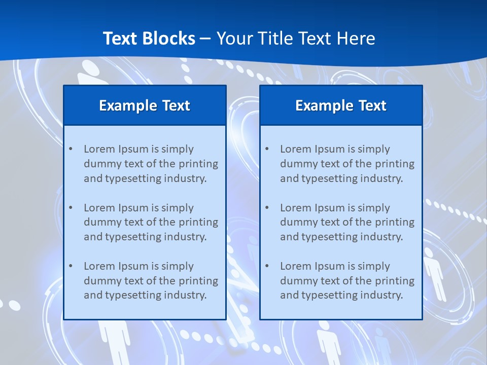 Linked Symbol Networking PowerPoint Template