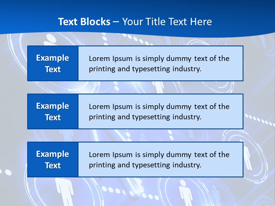 Linked Symbol Networking PowerPoint Template