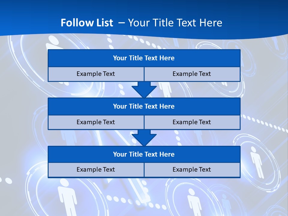 Linked Symbol Networking PowerPoint Template