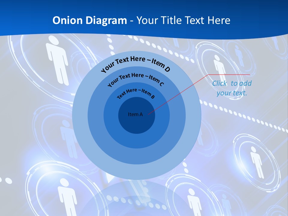 Linked Symbol Networking PowerPoint Template