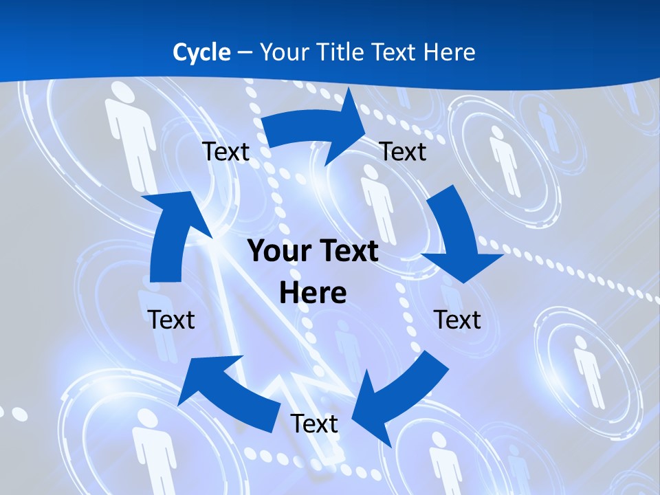 Linked Symbol Networking PowerPoint Template