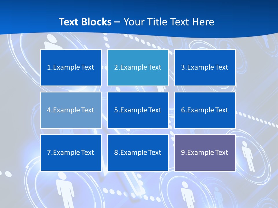Linked Symbol Networking PowerPoint Template