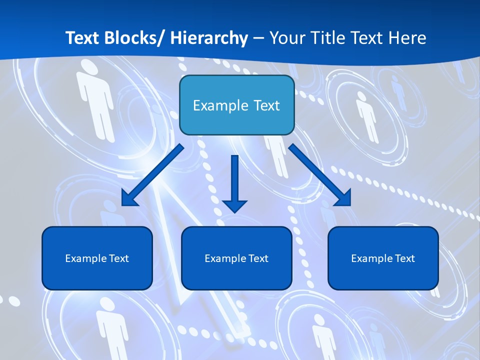 Linked Symbol Networking PowerPoint Template