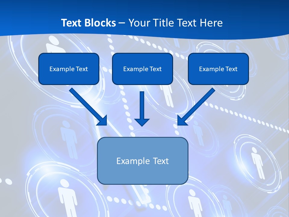 Linked Symbol Networking PowerPoint Template