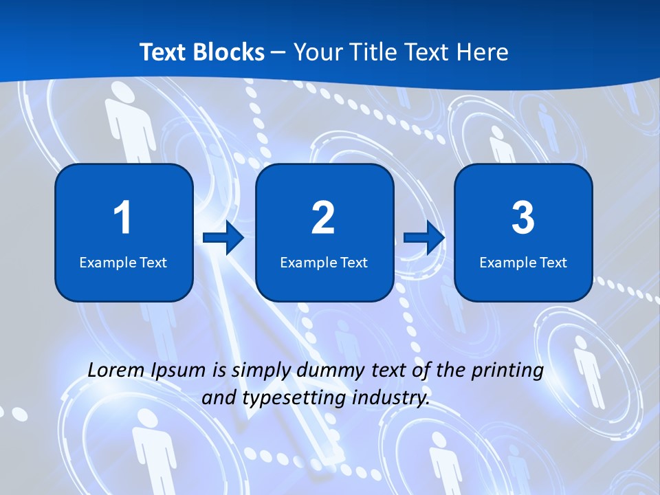 Linked Symbol Networking PowerPoint Template