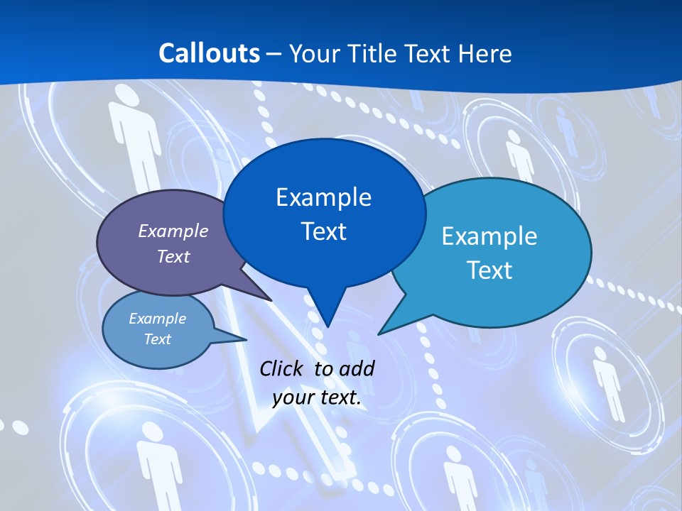 Linked Symbol Networking PowerPoint Template